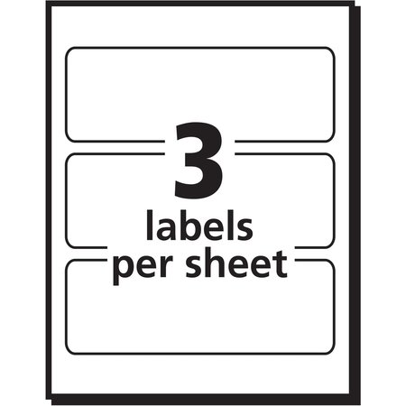Avery Removable Multi-Use Labels, Inkjet/Laser Printers, 1.5x3, White, PK150 13943/5440